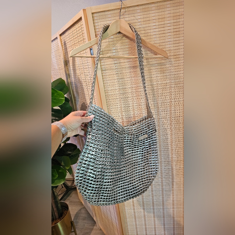 Crossbody Aluminum Pop Can Pul Tab Women's Bag